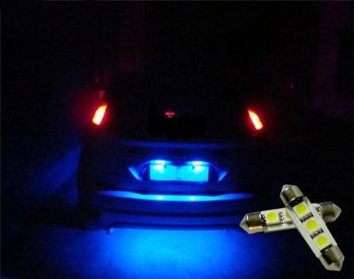 LED Spollampor Canbus Blå