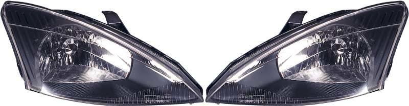 Ford Focus 98-01 Lyskastere sort