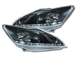LED Frontlykter svarte Ford Focus