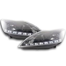 LED Frontlykter svarte Ford Focus