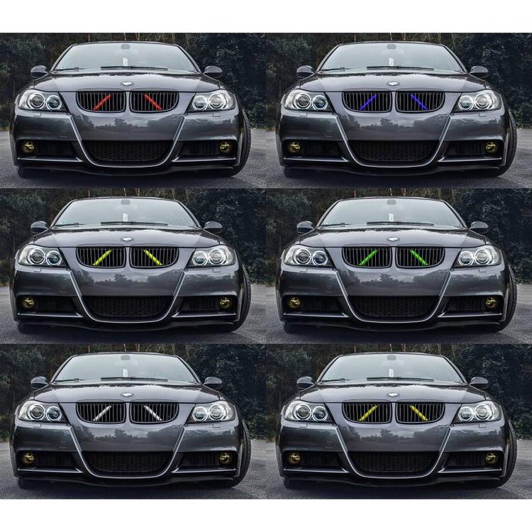 Färgade dekorkylarstag v-brace BMW 3-serie 2005-2013