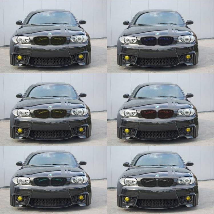 Färgade dekorkylarstag v-brace BMW 1-serie 2003-2013