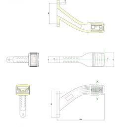 Side marker lamp LED 12/24V