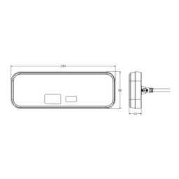 Baklampa LED 12/24V