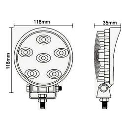 Työvalaisin 6xLED 15 W