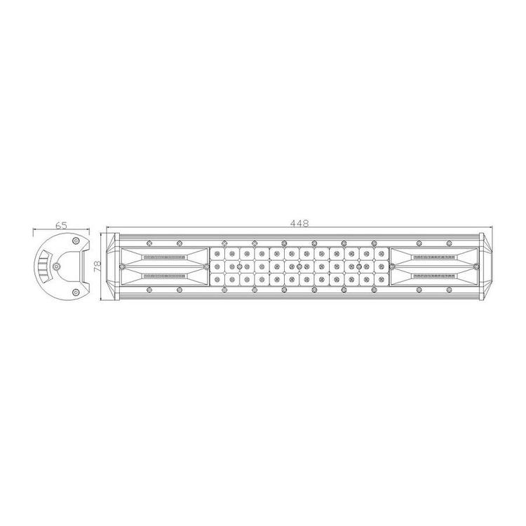 Arbetslampa 84xLED 126 W