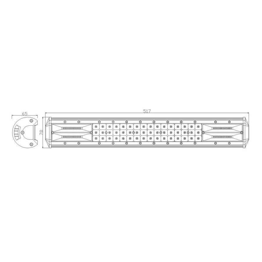 Arbeidslampe 96xLED 144 W