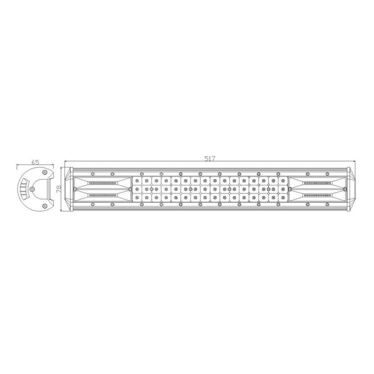 Arbejdslampe 96xLED 144 W