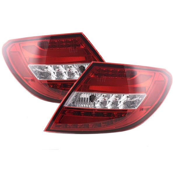 Baklampor LED Mercedes röd vita Mercedes W204