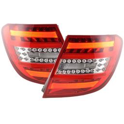 Baklamper rød Hvite LED Mercedes S204