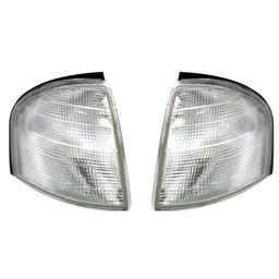 Hvide Blinklys Retro Mercedes