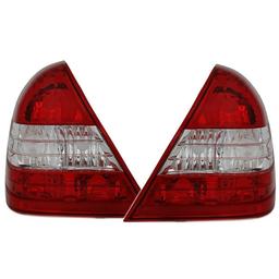 Baklampor Röd/Klar Mercedes W202