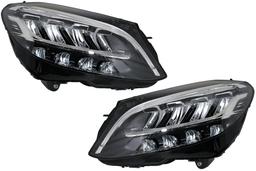 Black LED Headlights Mercedes W205