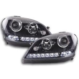Black LED Headlights Mercedes ML