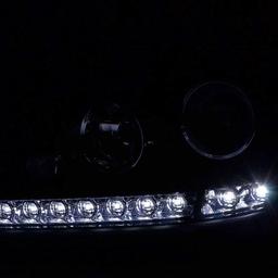 Chrome LED Headlights Mercedes ML