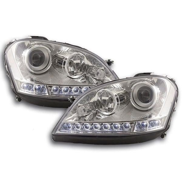 Chrome LED Headlights Mercedes ML