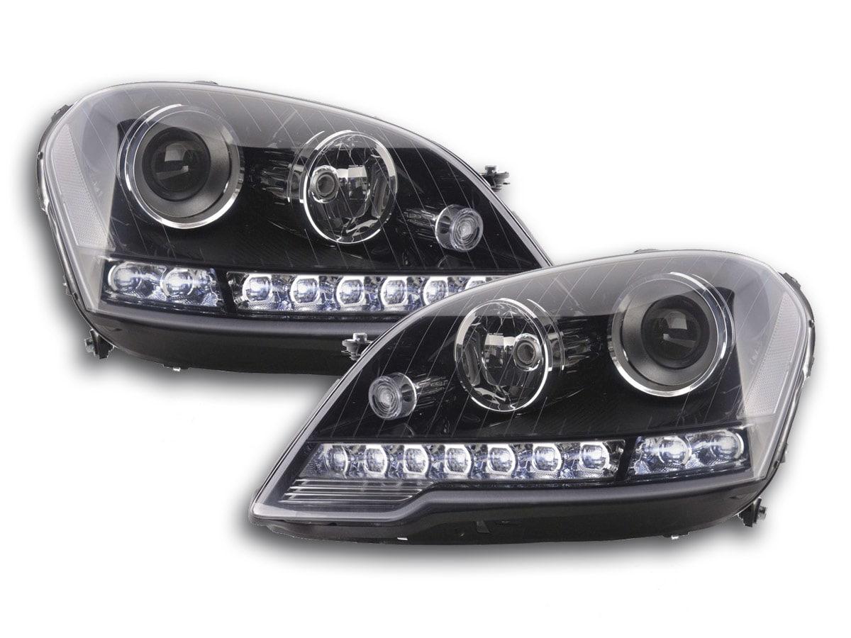 Black LED Headlights Mercedes ML