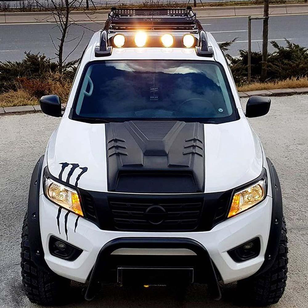 Koristeellinen ilmanottoaukko konepelti Nissan Navara D23 NP300