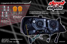 Devil Eyes Svarta Opel Astra G