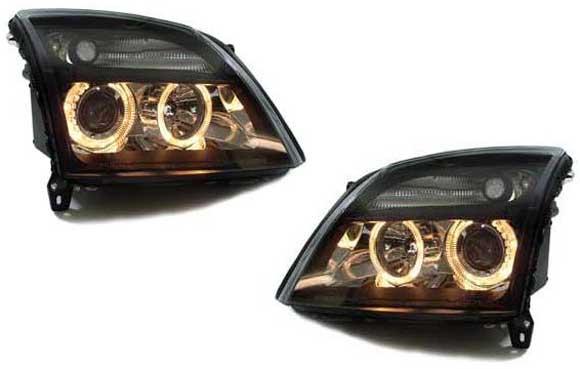 Angel Eyes Mustat Opel Vectra C