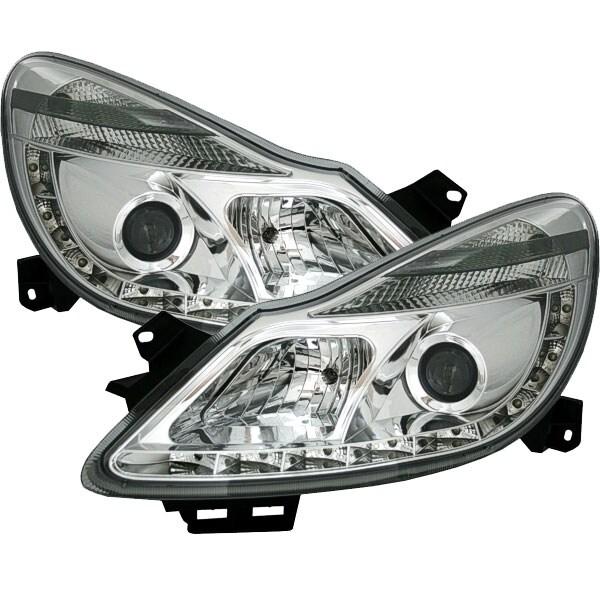 LED Lyskaster krom Opel Corsa