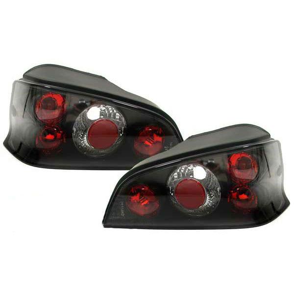 Baklampor svarta Peugeot 106