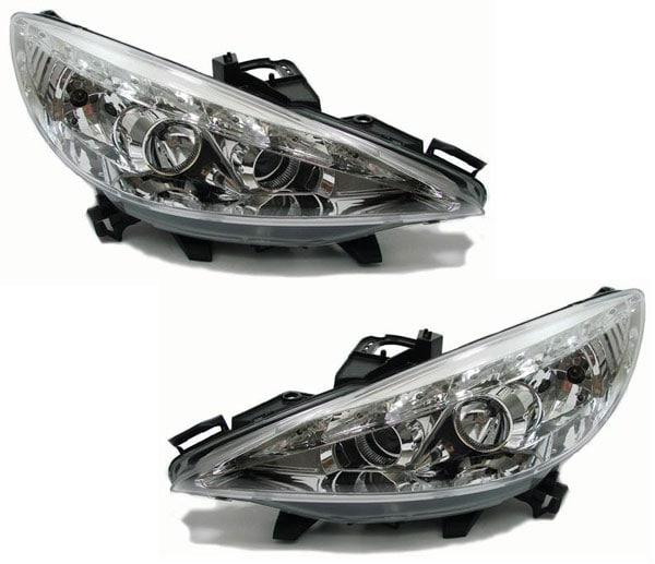 Devil Eyes Chrome Peugeot 207