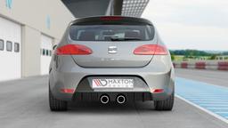 Blanksvart bakre diffusor Seat Leon 2 Cupra/FR (FL)