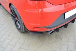 Blanksvart bakre diffusor & spitters Seat Leon 3 Cupra/FR