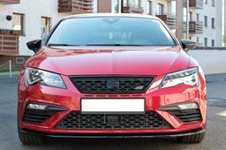 Blanksvart cupspoiler V1 Seat Leon mk3 Cupra/FR (FL)