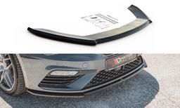 Blanksvart cupspoiler V4 Seat Leon mk3 Cupra/FR (FL)