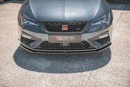 Blanksvart cupspoiler V4 Seat Leon mk3 Cupra/FR (FL)