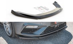 Blanksvart cupspoiler V5 Seat Leon mk3 Cupra/FR (FL)