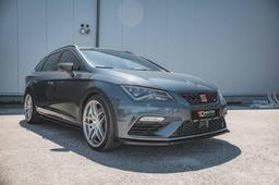 Blanksvart cupspoiler V6 Seat Leon mk3 Cupra/FR (FL)