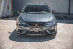 Blanksvart cupspoiler V7 Seat Leon mk3 Cupra/FR (FL)