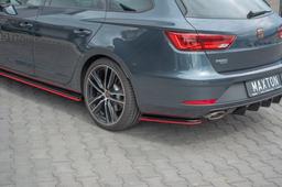 Rear splitters V4 for Seat Leon mk3 Cupra (FL) Sportstourer