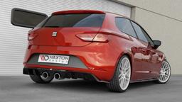 Blanksvart bakre diffusor V2 Seat Leon mk3 Cupra (FL) Hatchback
