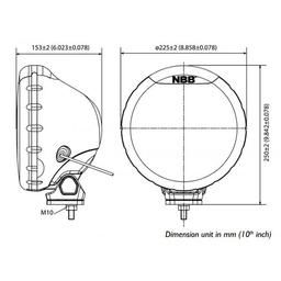 Extraljus Alpha 225 9" Xenon - NBB