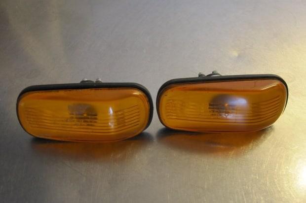 Skärmblinkers orangea