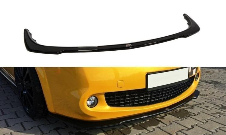 Blanksvart cupspoiler fram Renault Megane II RS