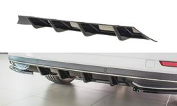 Blanksvart bakre diffusor Skoda Superb Mk3 FL