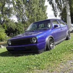 Strålkastare Golf II blackchrome