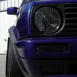 Strålkastare Golf II blackchrome