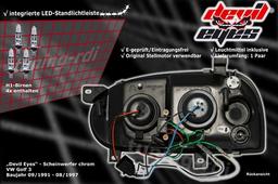 Devil Eyes kromattu Golf 3