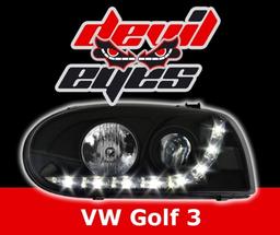 Devileyes lyskastere sorte VW Golf