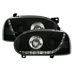 Devileyes lyskastere sorte VW Golf