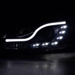 Svarta strålkastare VW Jetta