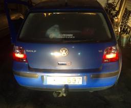 Baklamper rød Klarglass VW Golf