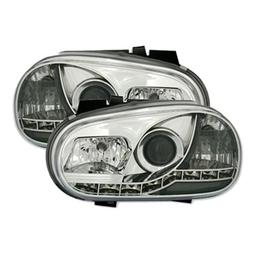 Chrome Headlights LED VW Golf