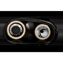 Forlygte Angel Eyes sorte VW Golf 4
